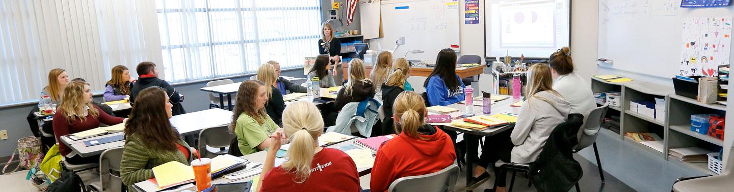 Faculty teaching with Whiteboard